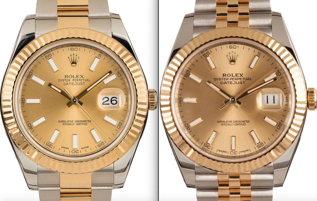 rolex datejust 41 vs yachtmaster