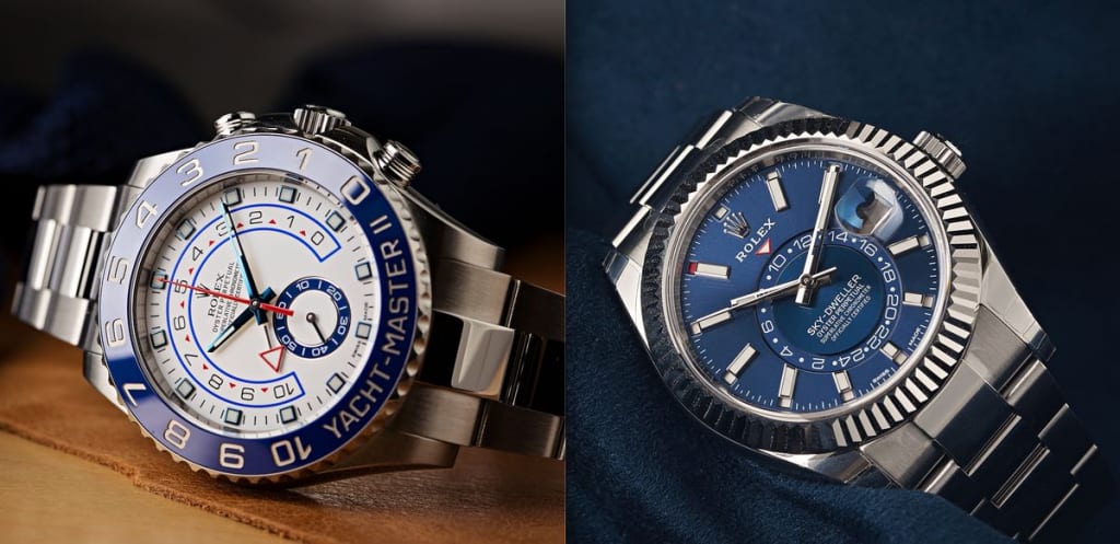 yacht master 2 vs sky dweller