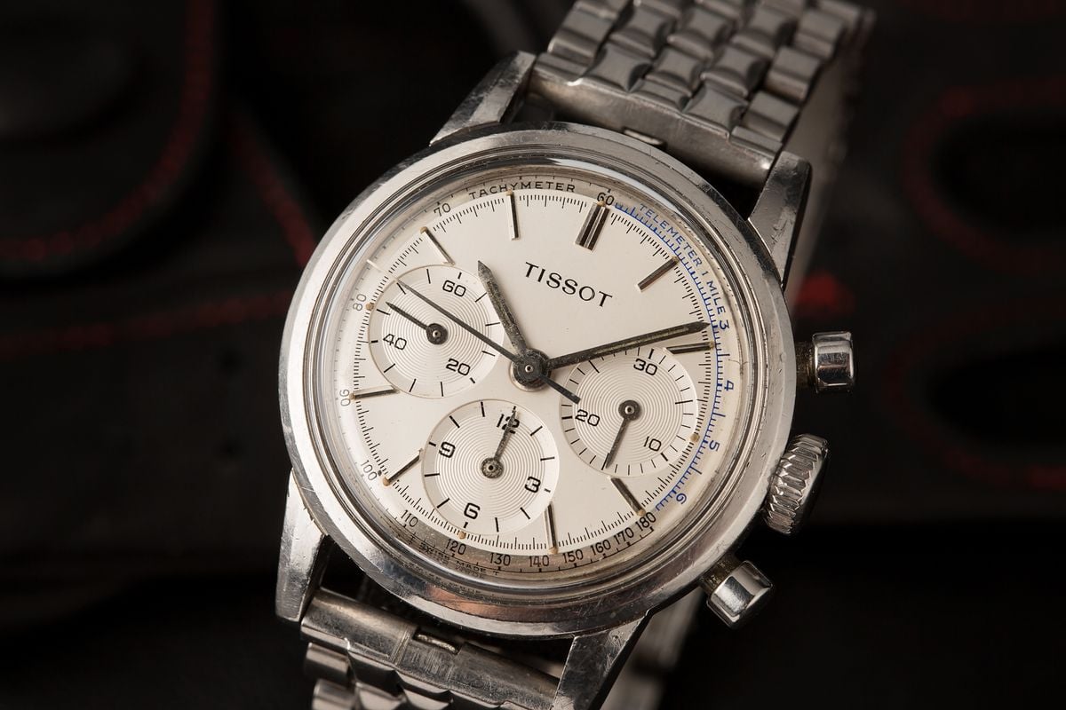 Vintage Tissot Chronograph Watch Stainless Steel