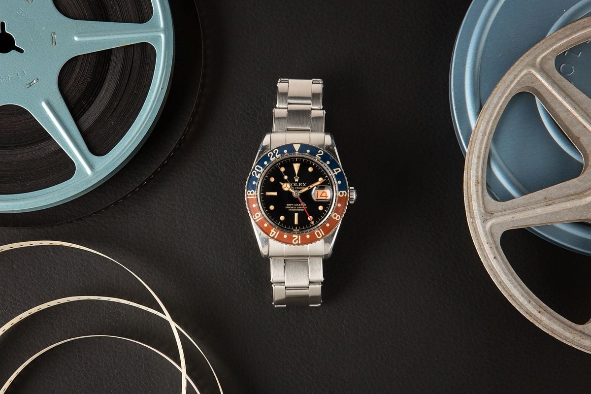 Luxury Watch Auction Iconic Watches Hollywood - Rolex GMT-Master 6542 Bakelite Pussy Galore