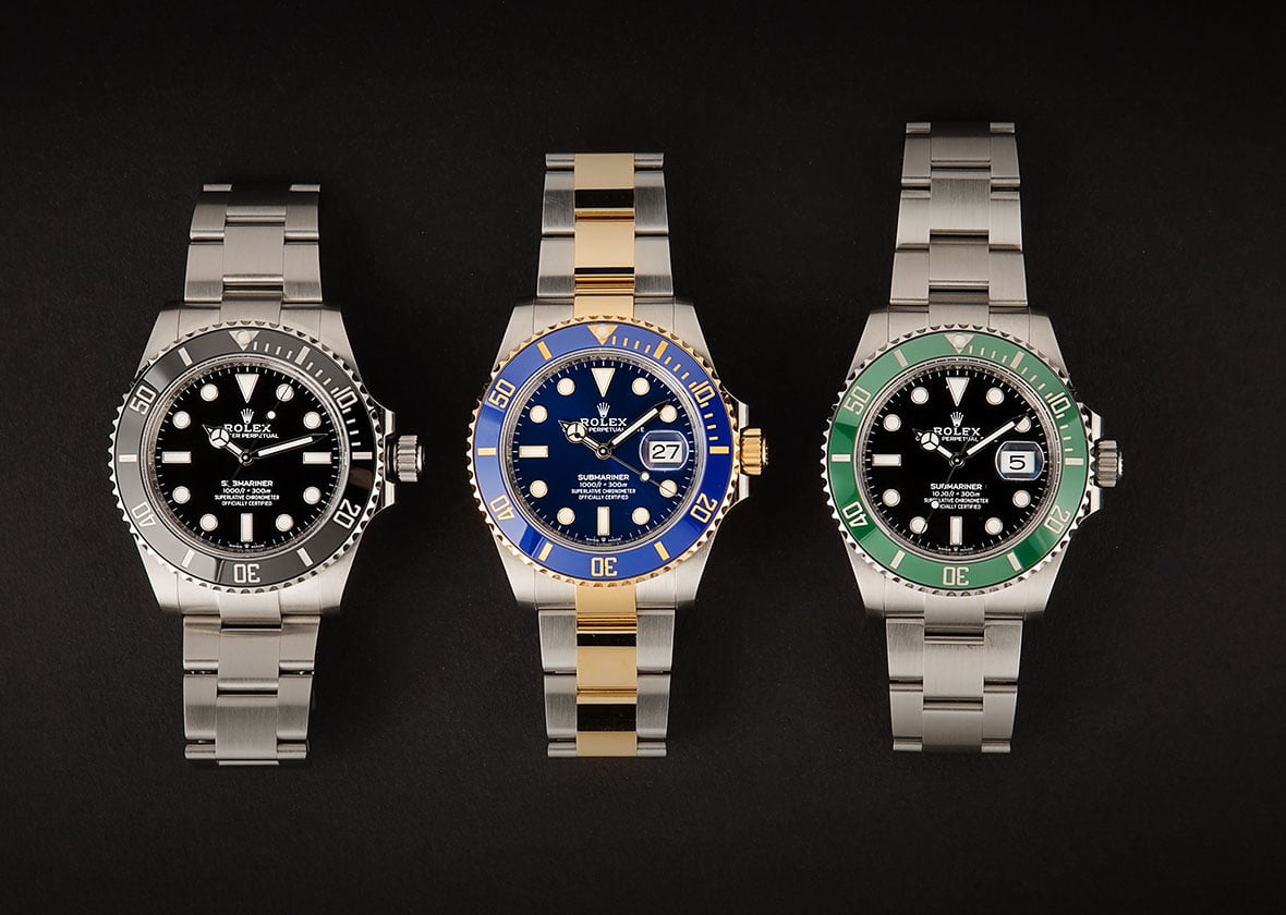 Mark 1 and Mark 2 126610 LV bezel inserts side-by-side : r/rolex