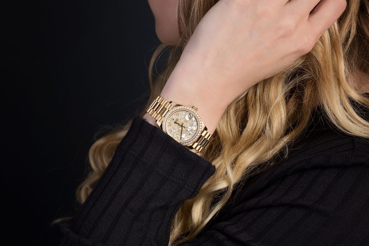 Diamond Rolex Lady-Prestident Watch