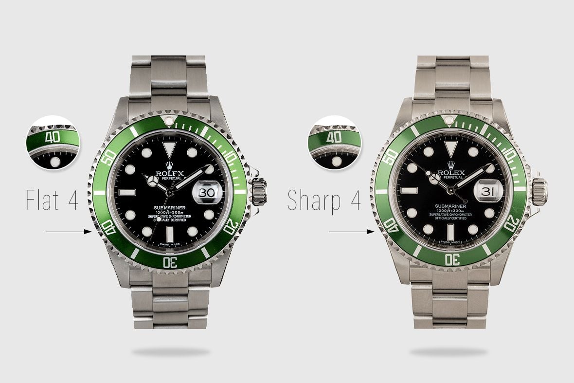 Rolex Submariner Date LV FLAT FOUR Ref-16610 Stainless Steel Box Papers  Bj-2004 Rolex Service 2019