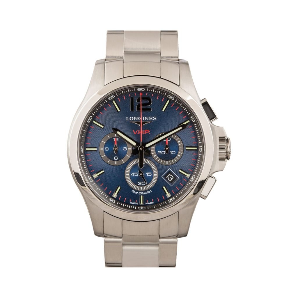 Longines Watches Ultimate Buying Guide Conquest V.H.P. Chronograph Blue Dial