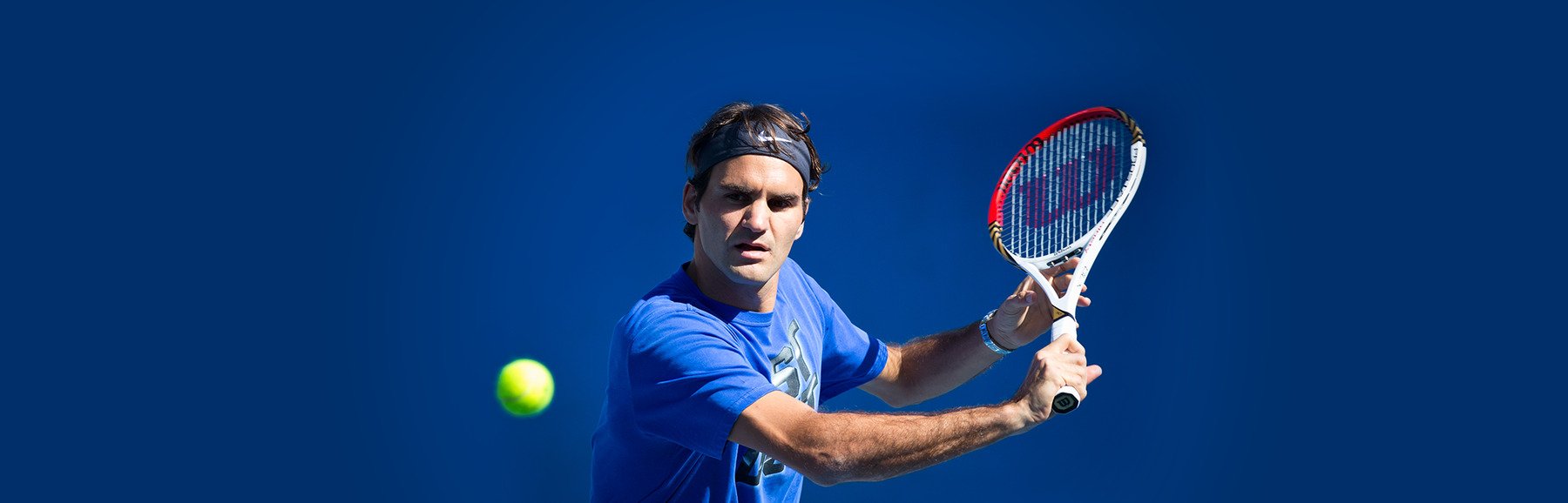 These photos follow the career of tennis great Roger Federer : The