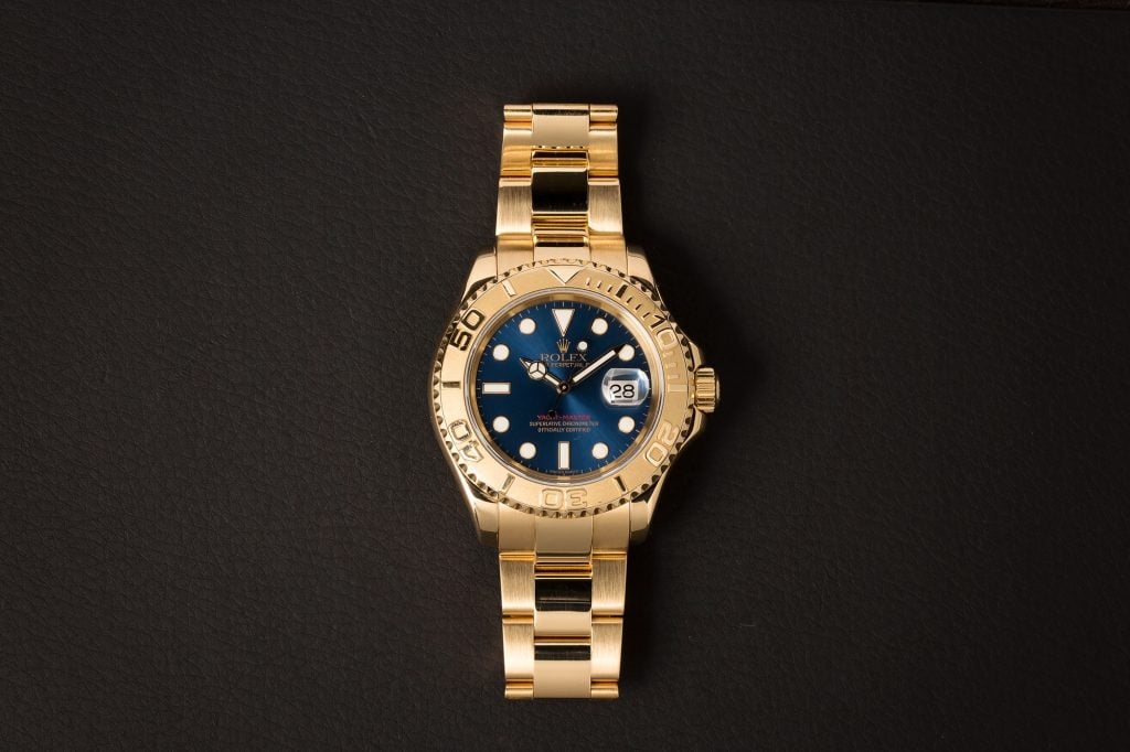 Rolex Yacht-Master 40 Yellow Gold Blue Dial
