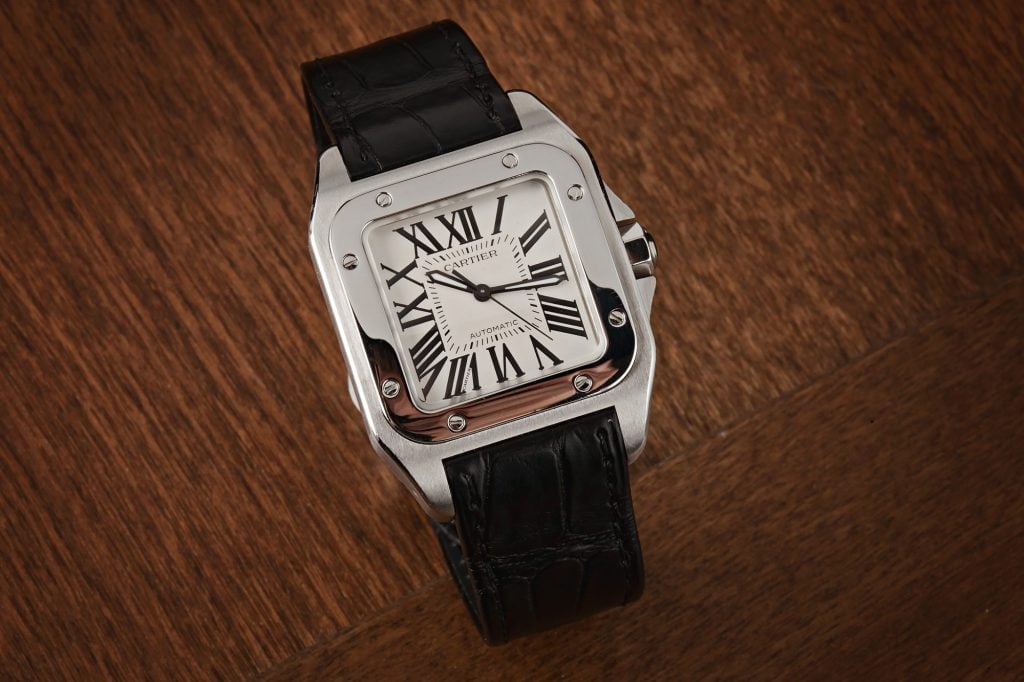 Cartier Santos 100 XL Chronograph Steel & 18K YG Mens 41mm Automatic Watch  2740 - Jewels in Time