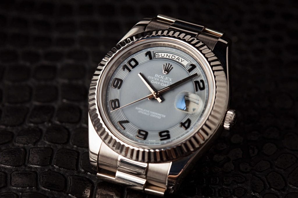 Rolex day date discount 2 white gold