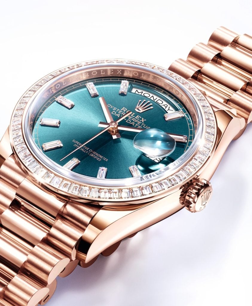 Rolex Day-Date Everose Gold with Diamonds