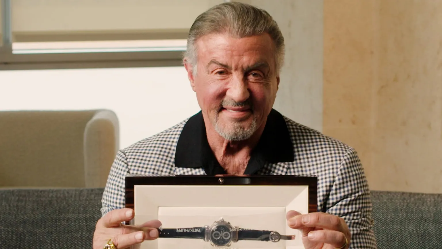 Sylvester Stallone with the Patek Philippe Grandmaster Chime
