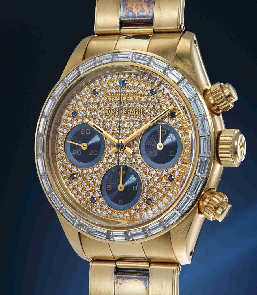 Gold Rolex 6270 with Diamonds