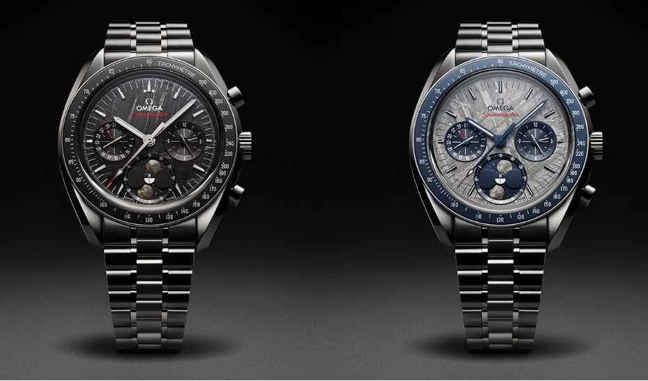 two omega speedmaster moonphase meteorite dial Distinctive Variations