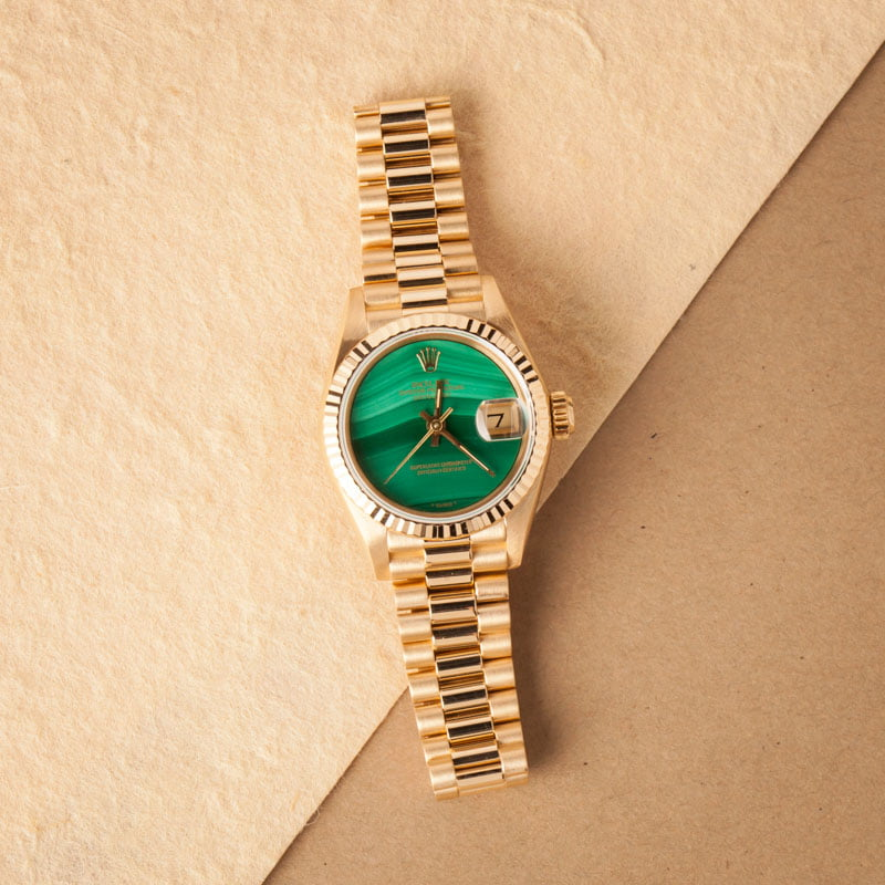 Rolex green Malachite stone dial