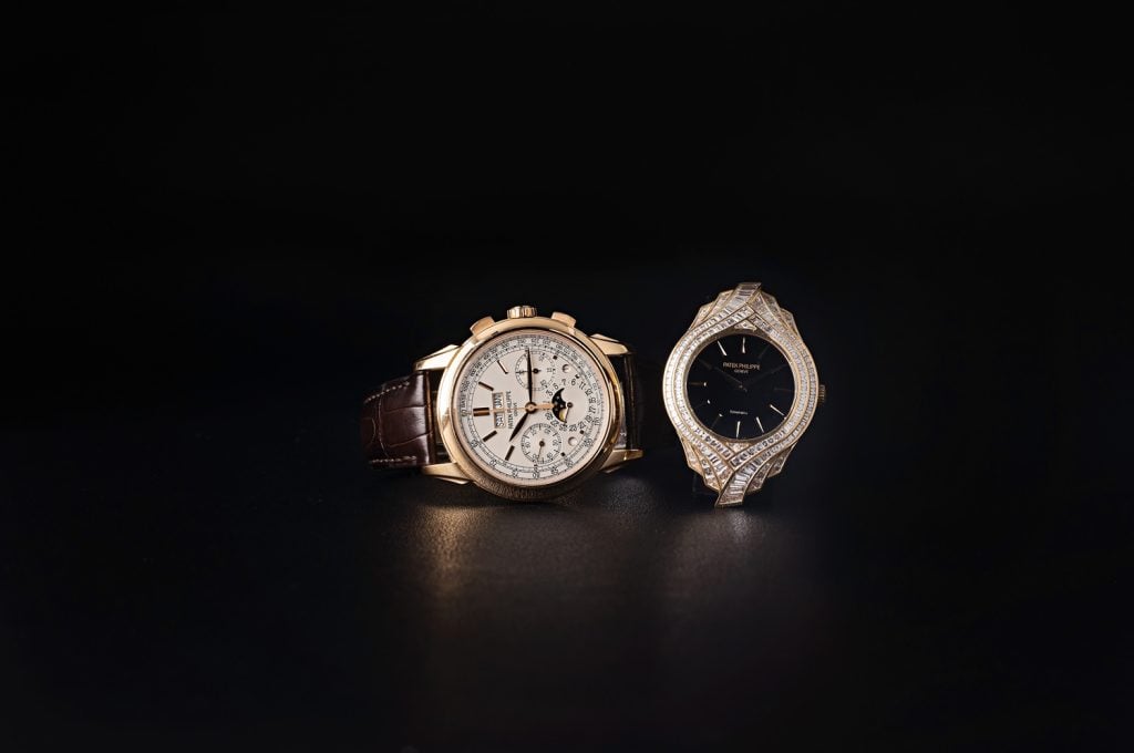 patek-philippe-grand-complications-perpetual-calendar-chronograph-and-calatrava-haute-joaillerie-tiffany-co-dial-watches