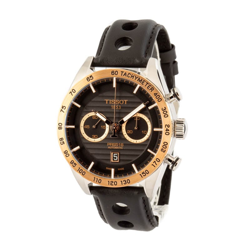 Tissot PRS 516 Automatic Chronograph Steel & Rose Gold