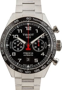 Tissot PRS 516 Automatic Chronograph Black Arabic Dial