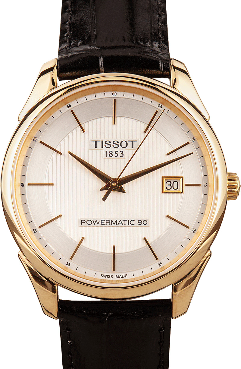 Tissot vintage powermatic outlet 80 lady 18k gold