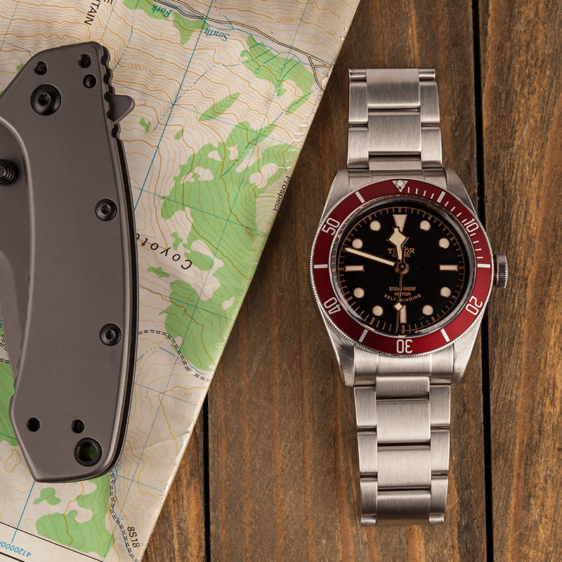 Tudor Heritage Black Bay 79220 Red Bezel