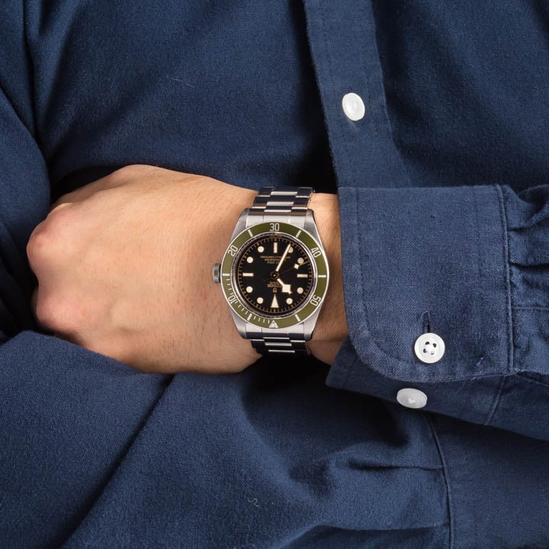 Tudor Black Bay 79230G Harrods Special Edition Green Bezel