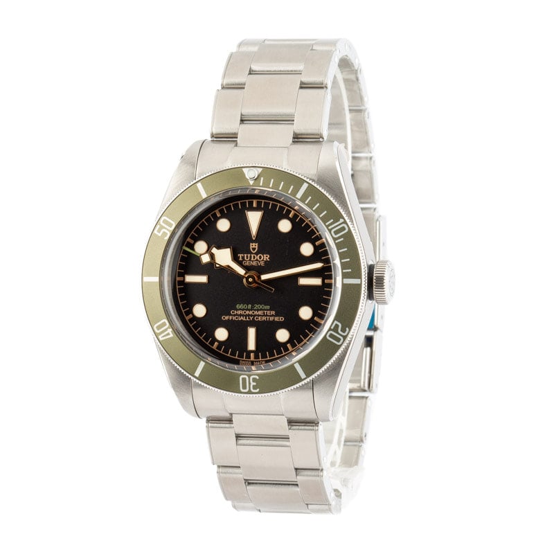 Tudor Black Bay 79230G Harrods Special Edition Green Bezel