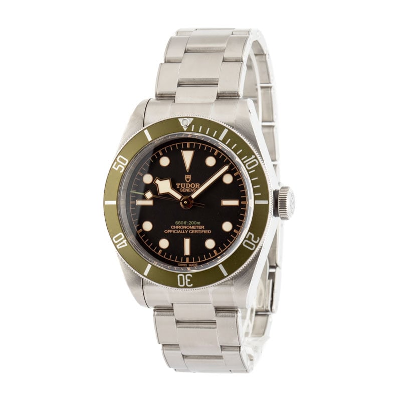 Tudor Black Bay 79230G Harrods Special Edition Green Bezel