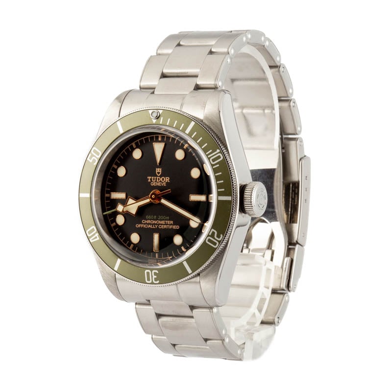 Tudor Black Bay 79230G Harrods Special Edition Green Bezel