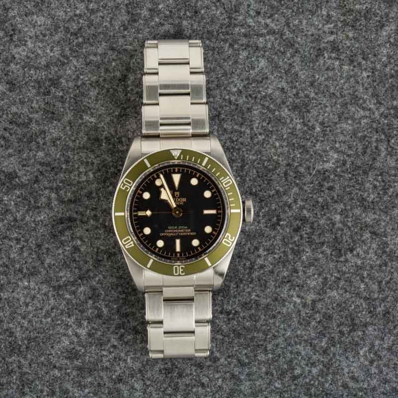 Tudor Black Bay 79230G Harrods Special Edition Green Bezel