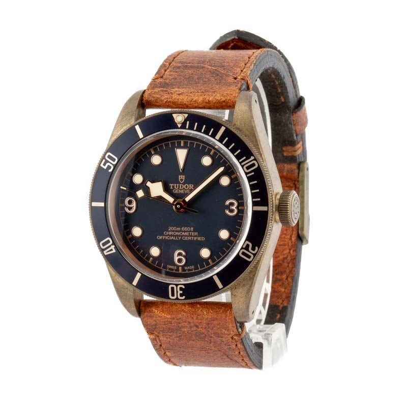 Tudor Heritage Black Bay Bronze 79250 Leather Strap