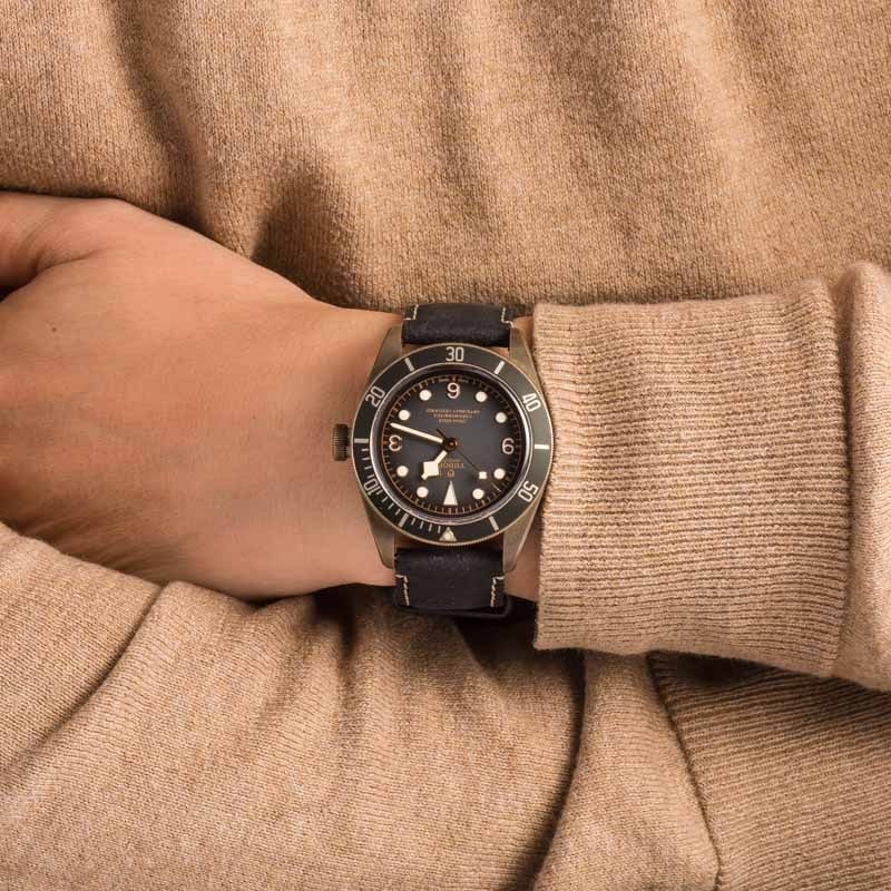 Tudor Heritage Black Bay Bronze 79250BA Leather Strap