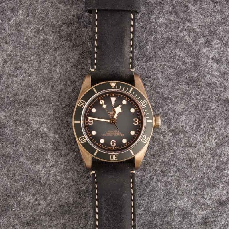 Tudor Heritage Black Bay Bronze 79250B Leather Strap