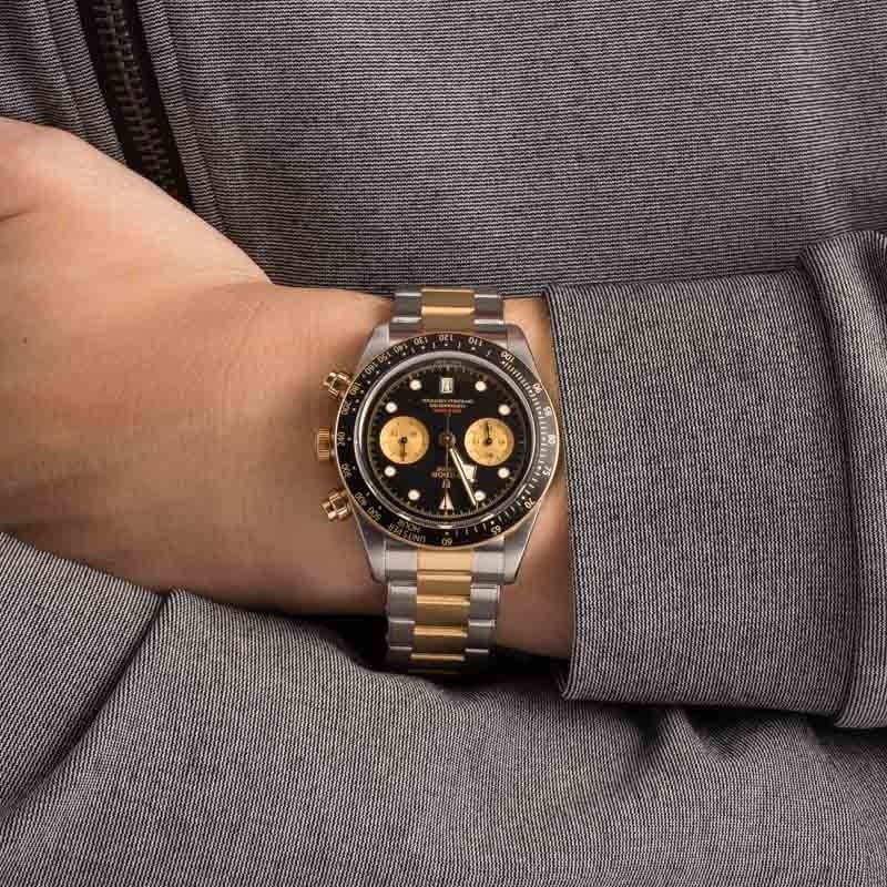 Pre-owned Tudor Black Bay Chrono Steel & Gold