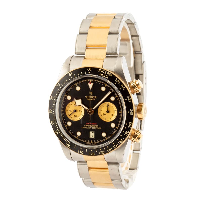 Pre-owned Tudor Black Bay Chrono Steel & Gold