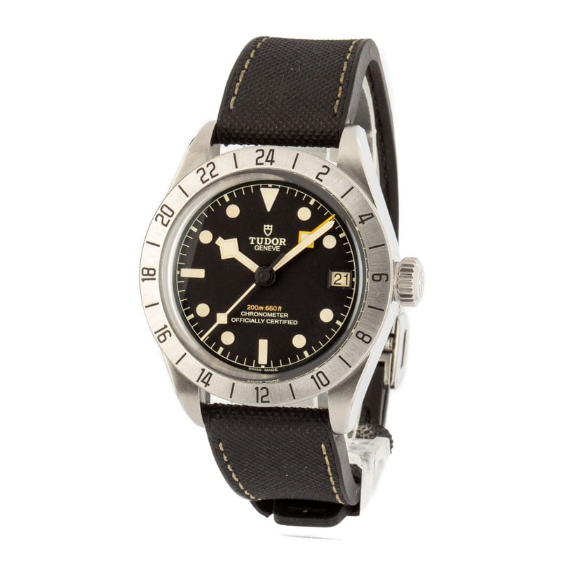 Tudor Black Bay Pro 79470 Stainless Steel on Hybrid Strap