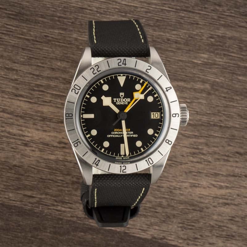 Tudor Black Bay Pro Hybrid Rubber & Leather Strap