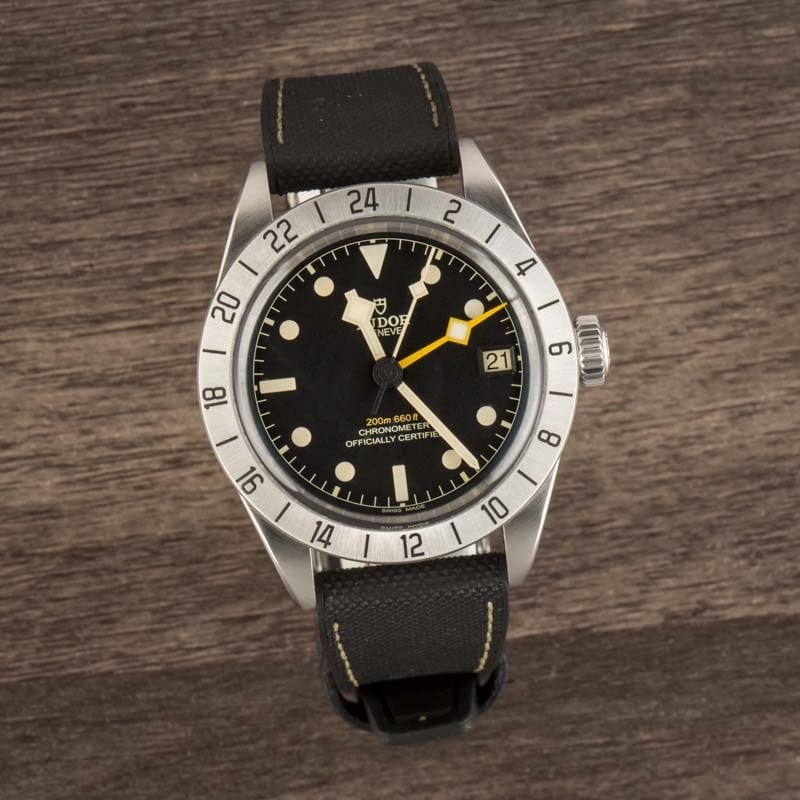 Tudor Black Bay Pro 79470 Stainless Steel on Hybrid Strap