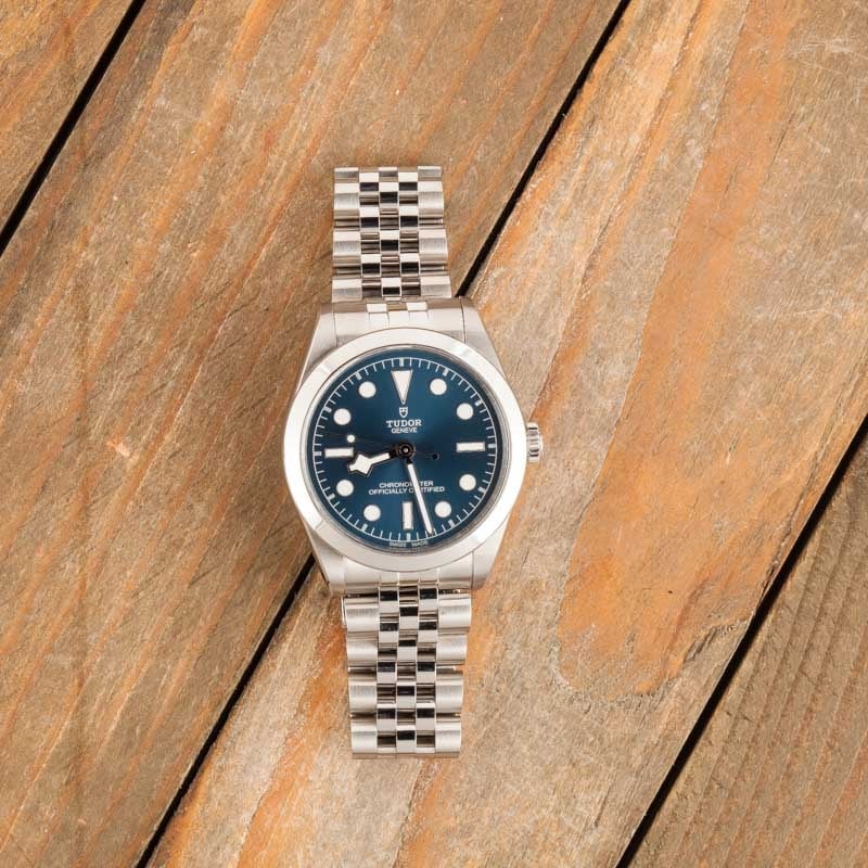 Pre-owned Tudor Black Bay 36 Ref 79640 Blue Dial