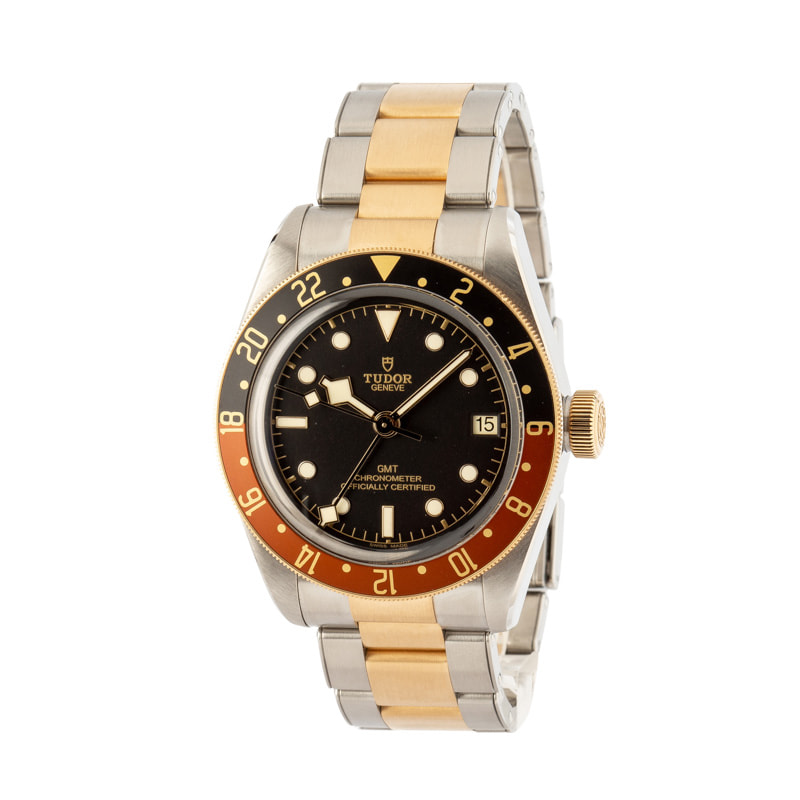 Pre-owned Tudor Black Bay GMT S&G Black