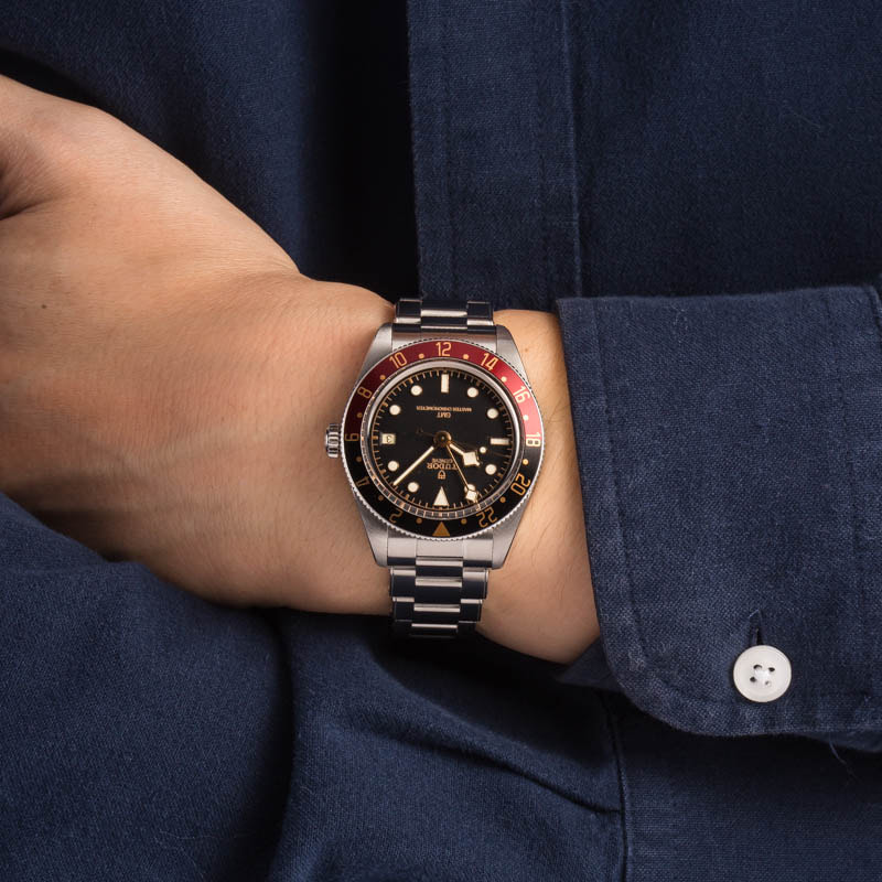 Pre-owned Tudor Black Bay 58 GMT Black & Burgundy Bezel