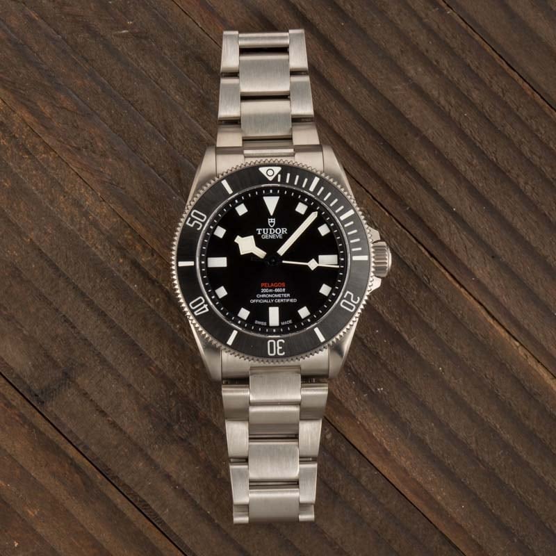 Pre-owned Tudor Pelagos 25407 Black Dial