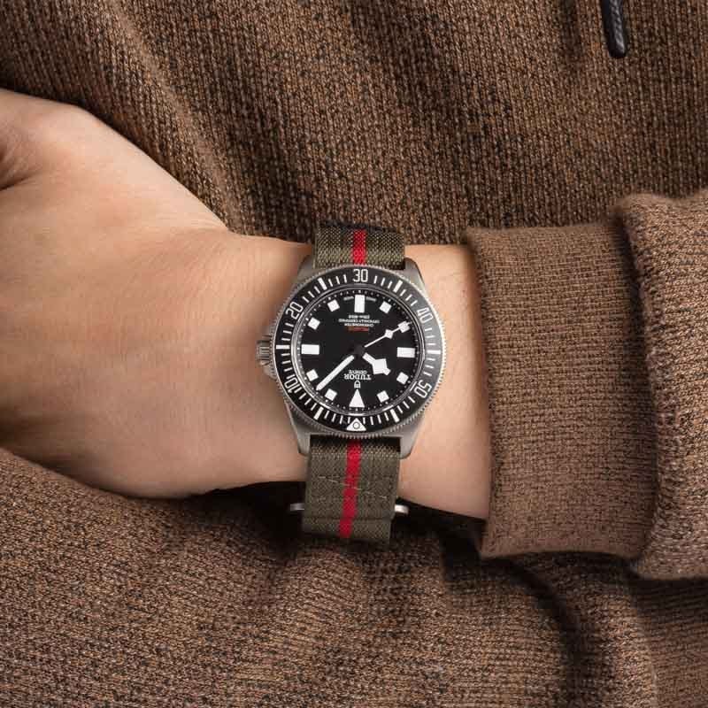 Pre-owned Tudor Pelagos FXD 25717 Titanium on Fabric Strap