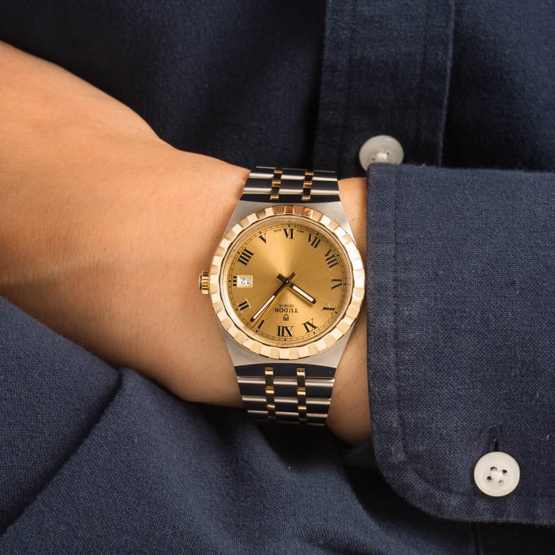 Tudor Royal ref 28503 Stainless Steel & Yellow Gold