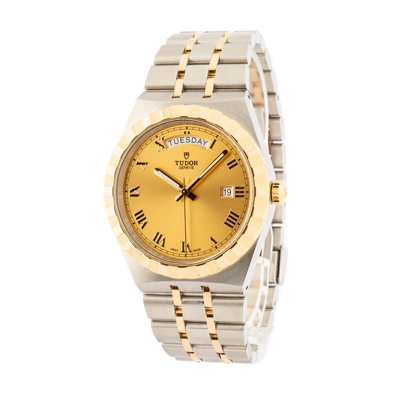 Tudor Royal Steel & 18k Gold Champagne Dial