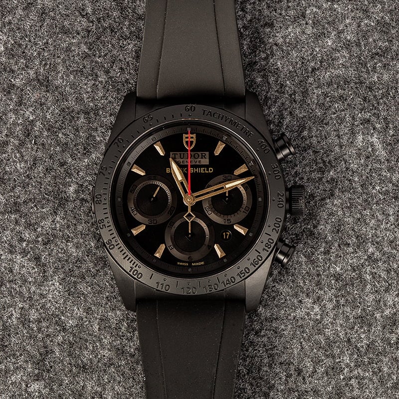 Pre-Owned Tudor Fastrider Black Shield 42000