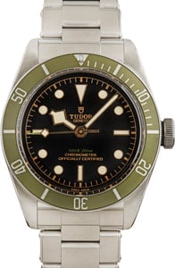 Tudor Black Bay 79230G Harrods Special Edition Green Bezel