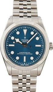 Pre-owned Tudor Black Bay 36 Ref 79640 Blue Dial