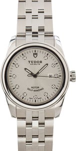 Pre-owned Tudor Glamour Date Stainless Steel